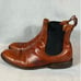 Frye Mens Chelsea Brown Leather Distressed Boots Size 12