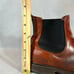Frye Mens Chelsea Brown Leather Distressed Boots Size 12