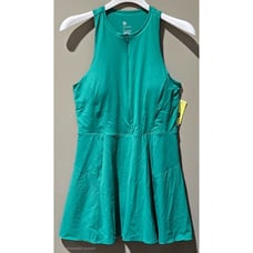 All in Motion Size XXL Zip Front Active Green Tennis Dress w/ Attached Shorts