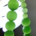Cats eye necklace: limey. : bg4216