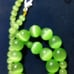 Cats eye necklace: limey. : bg4216
