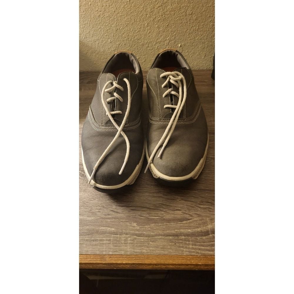 Men's FOOTJOY Contour Series Grey Soft Spike Golf Shoes • 10M