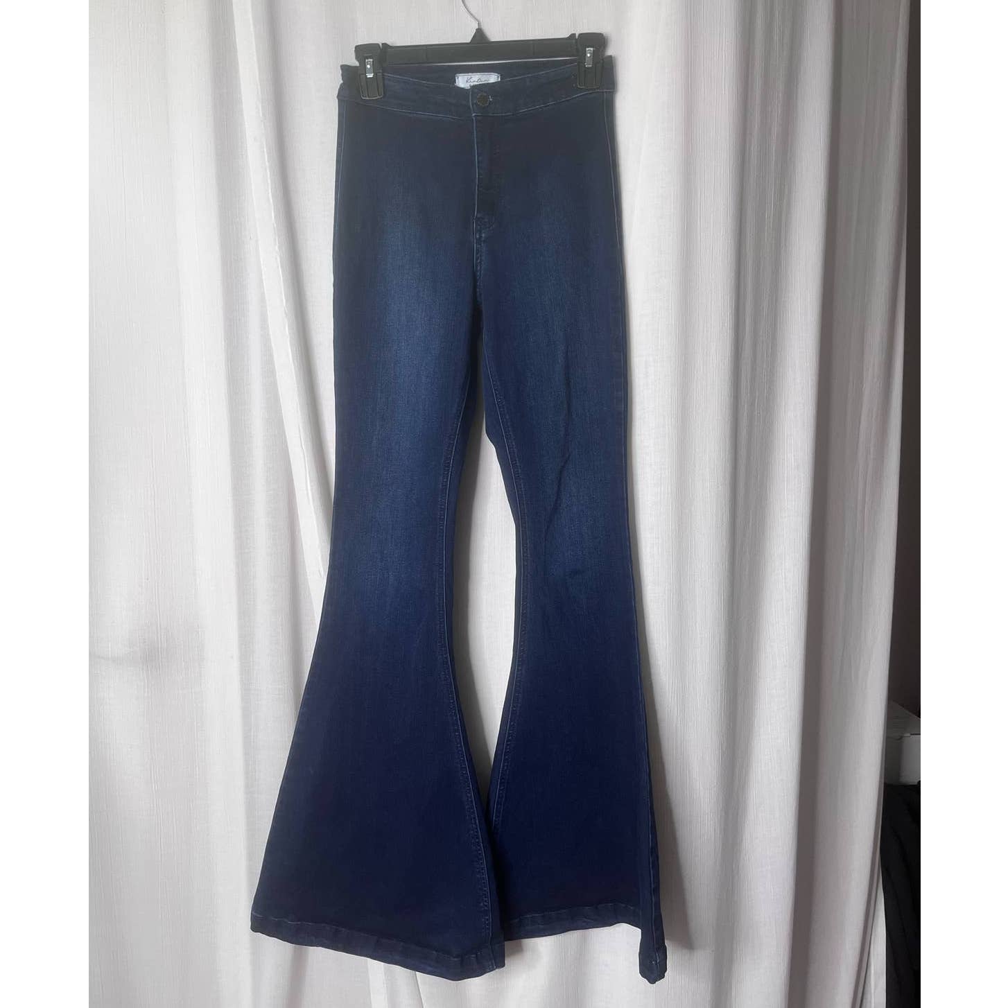 Kancan Dark Wash Ultra High Rise Extreme Flare 25