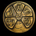 Vtg 1967 Shah Pahlavi Commemorative White Revolution Coronation Bronze Medal