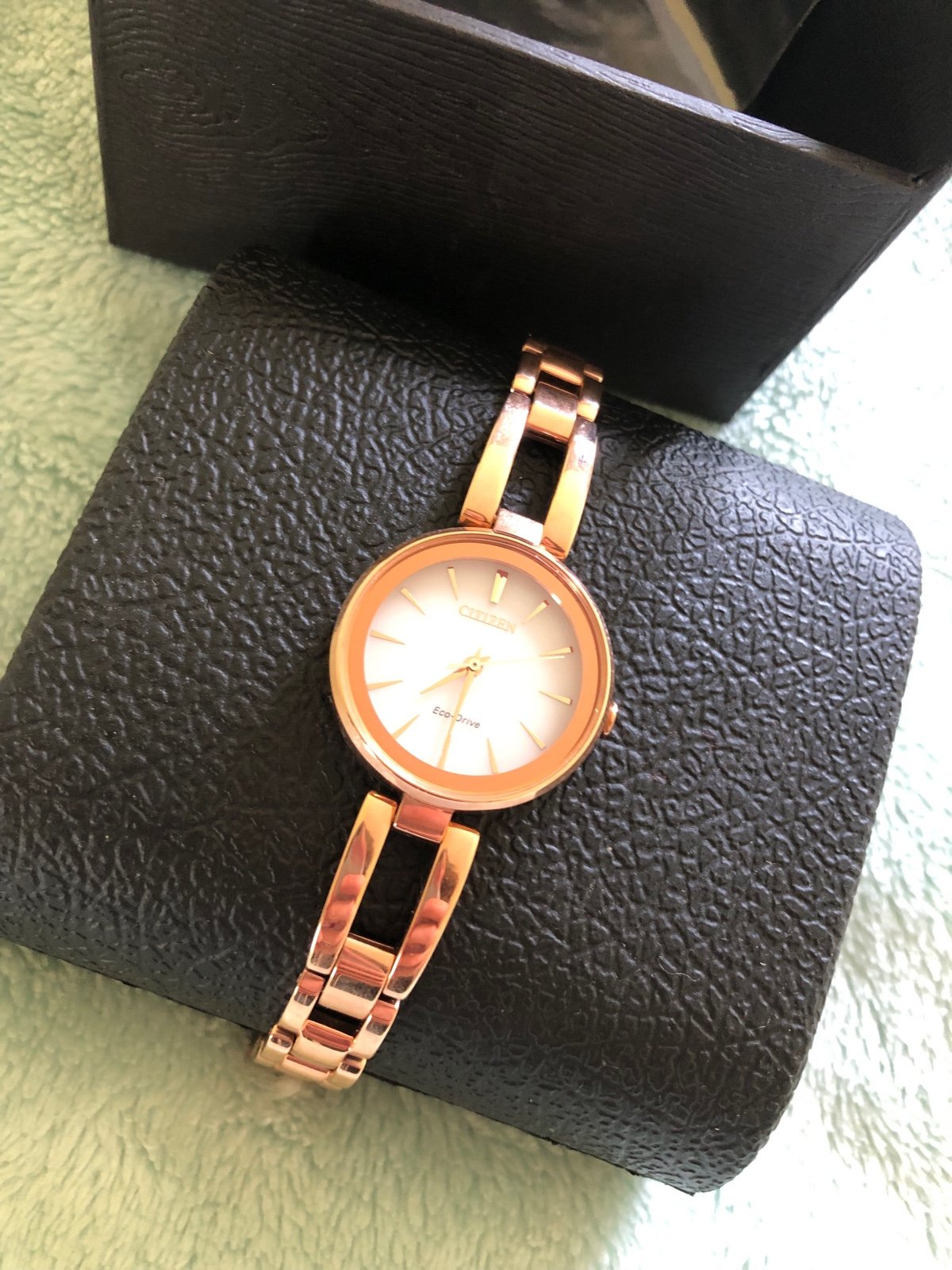 Rose gold citizen watch