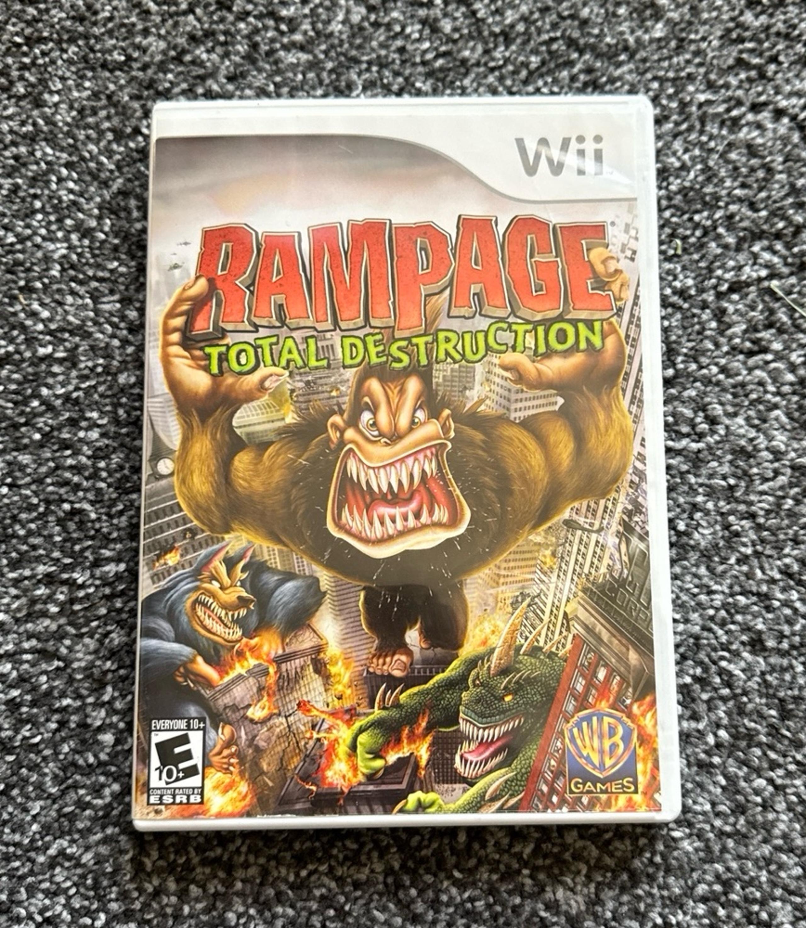 Nintendo Wii rampage total destruction game