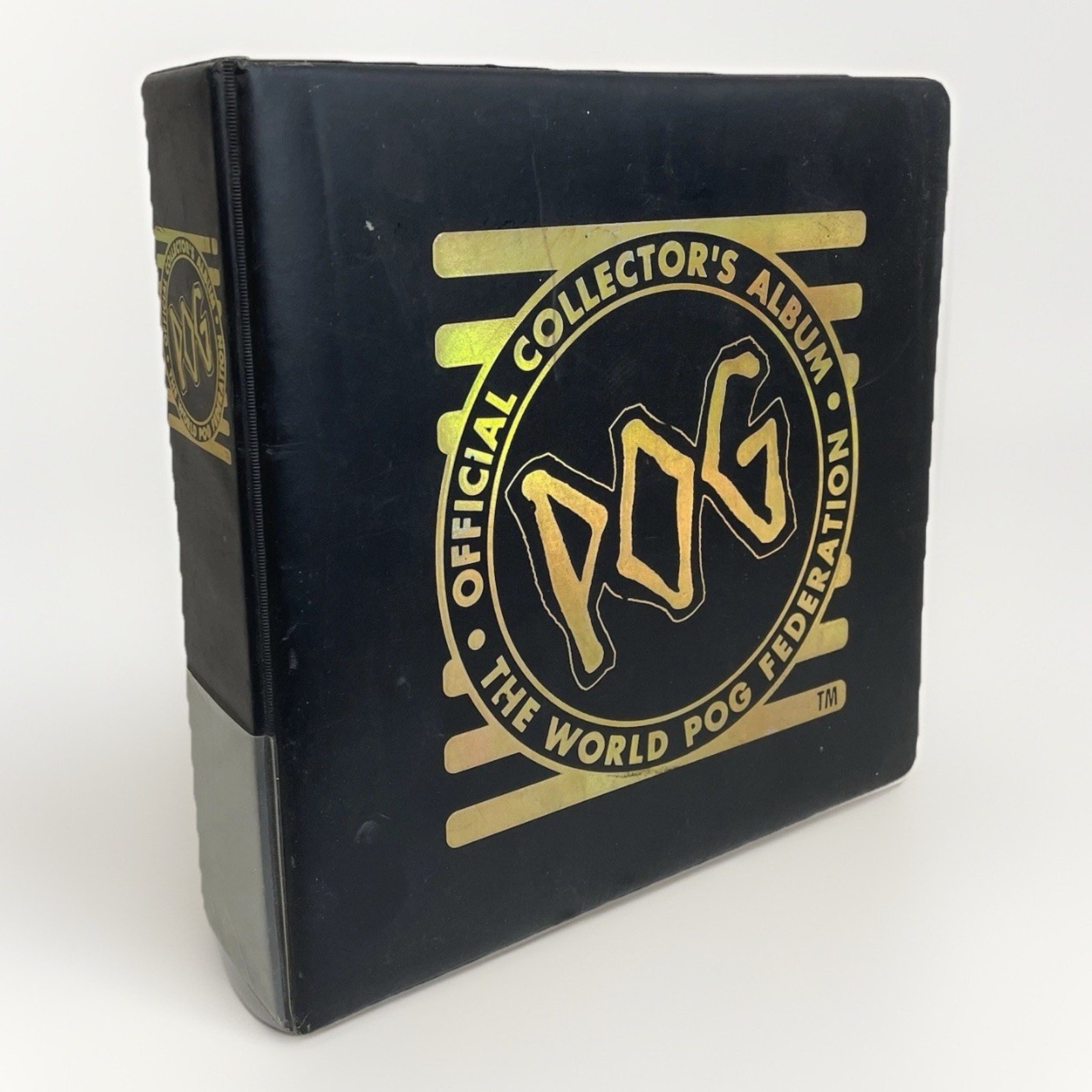 Original World Pog Federation Official Collector's Album, How To Card & 379 Pogs