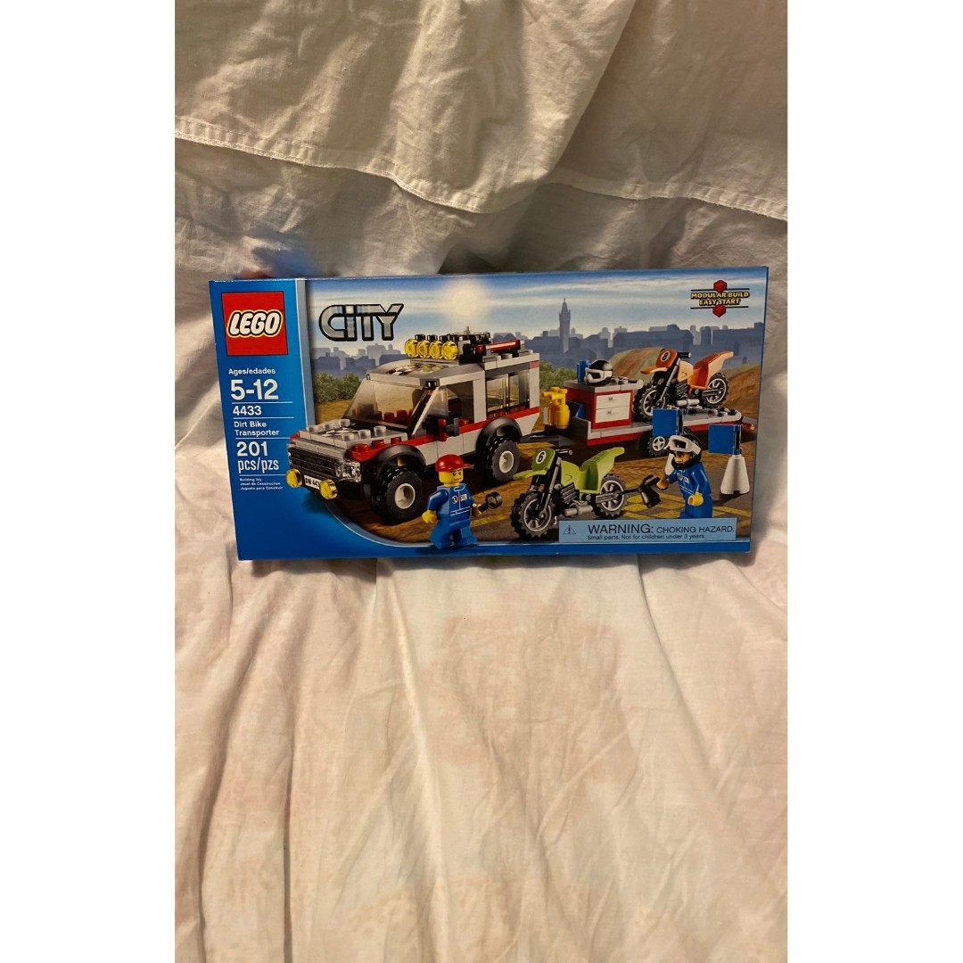Lego City Dirt Bike Transporter Set 2012 Retired 4433 New Sealed In Box