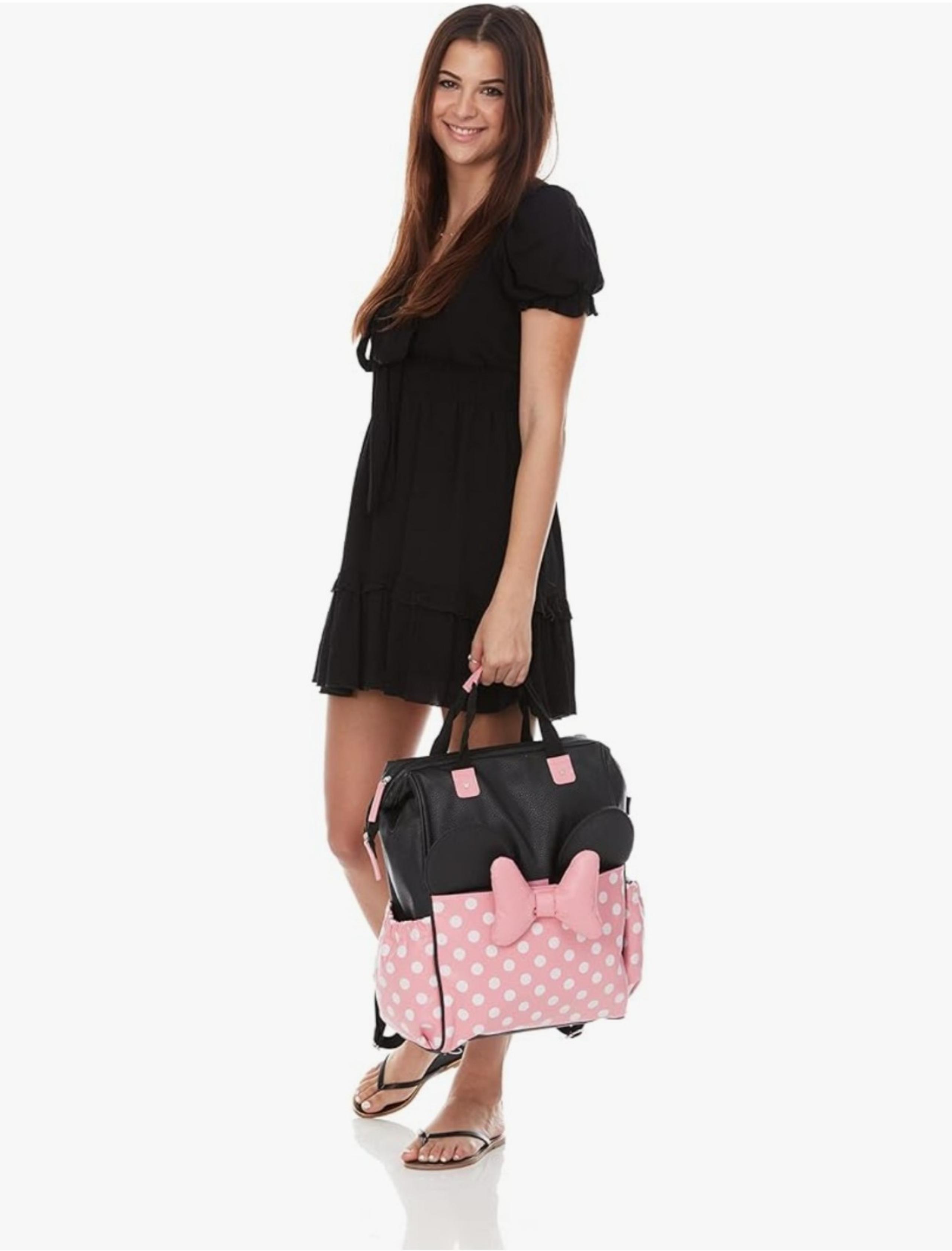 Disney Baby Diaper Bag, Minnie Mouse Big Bow, Backpack