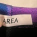 AREA Iridescent leggings in Ultraviolet Beyoncé