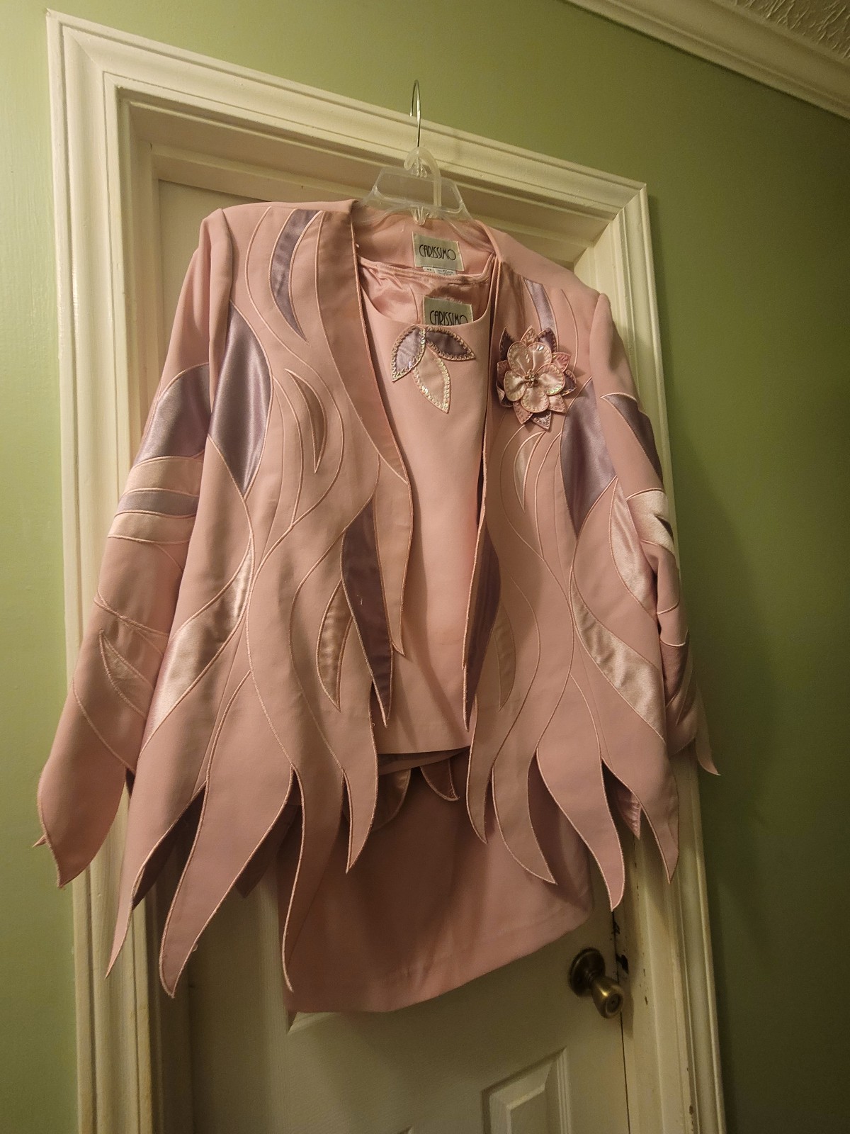 Pink 3 piece skirt suit