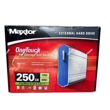 Maxtor OneTouch 250GB Fire Wire & USB 2.0 External Hard Drive A01A250