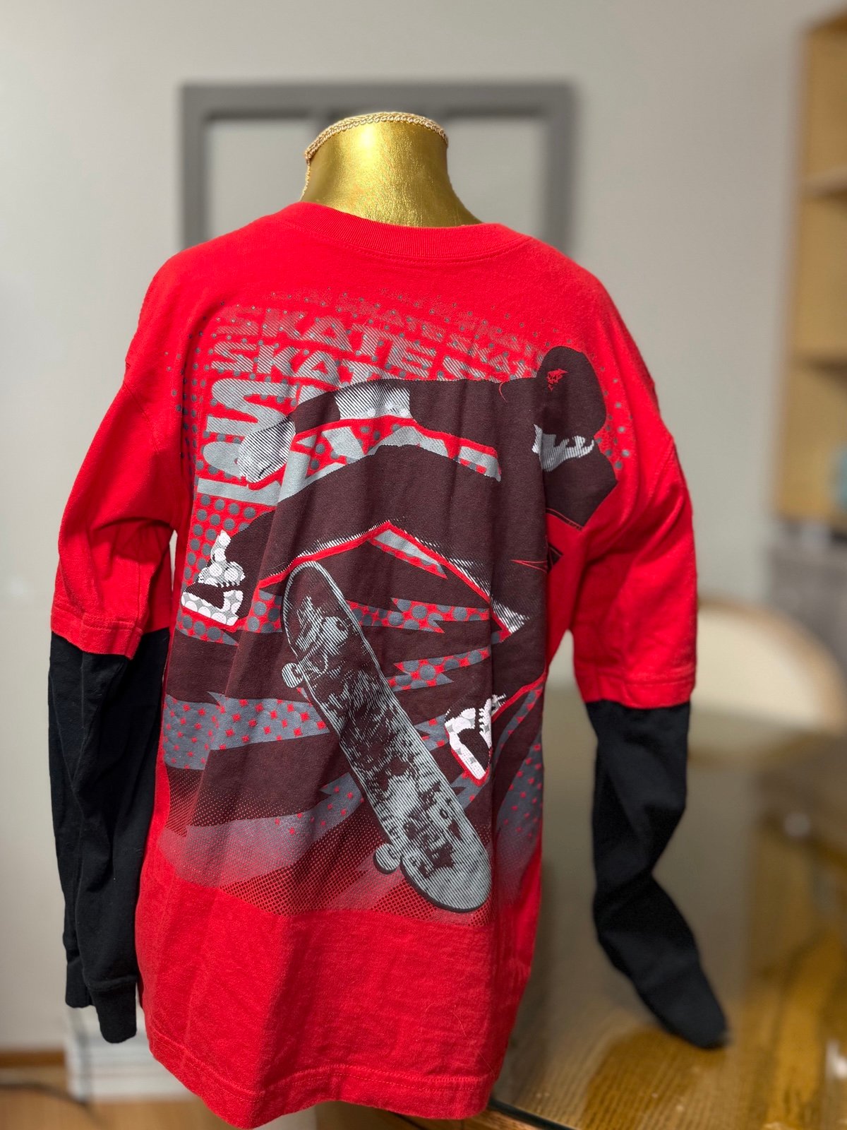Y2K Vintage Rude Boyz Skateboard Layered Long sleeve XL