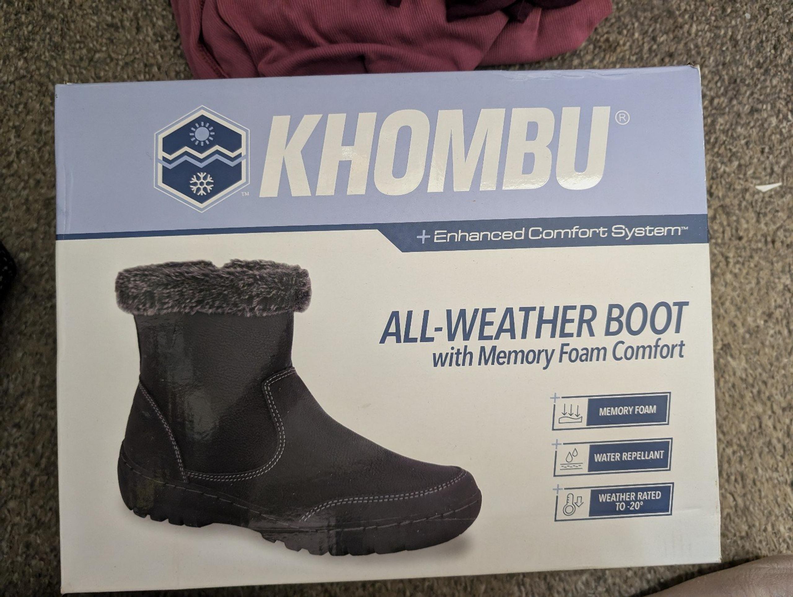 Khombu All weather boots with memory foam
