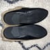 NWOT KHLOE BLACK LEATHER Faux Fur Slip On Loafers