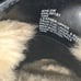 NWOT KHLOE BLACK LEATHER Faux Fur Slip On Loafers