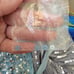 Mac Duggal Sequined Sleeveless V Neck Column Gown, Light Blue, 4930, S 16, 215