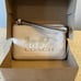 COACH 3580 Corner Zip Wristlet Pouch Pebble Bag Leather in Chalk/Vanilla Cream