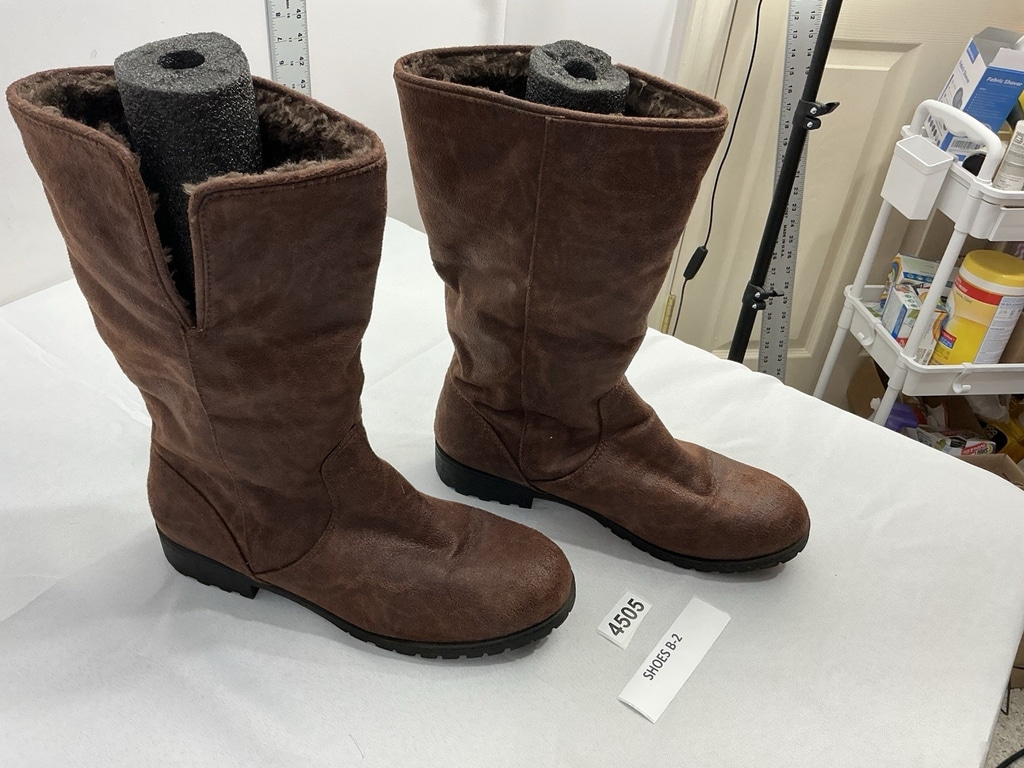 Womans Lower East Side Pull On Midcalf Boots 10 Brown Lined