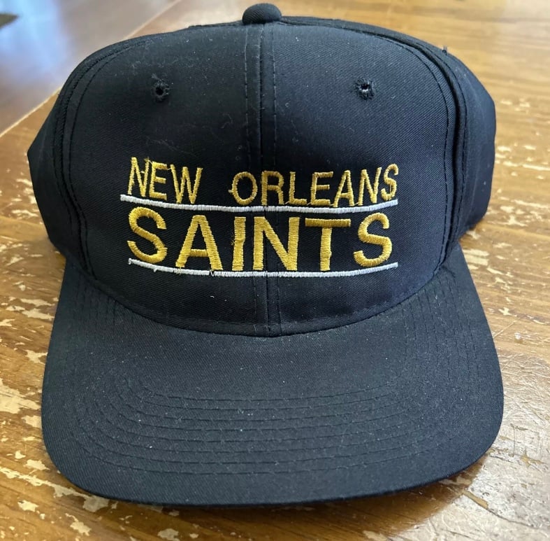 Vintage New Orleans Saints YoungAn Adjustable Snapback Cap Hat 90s NFL