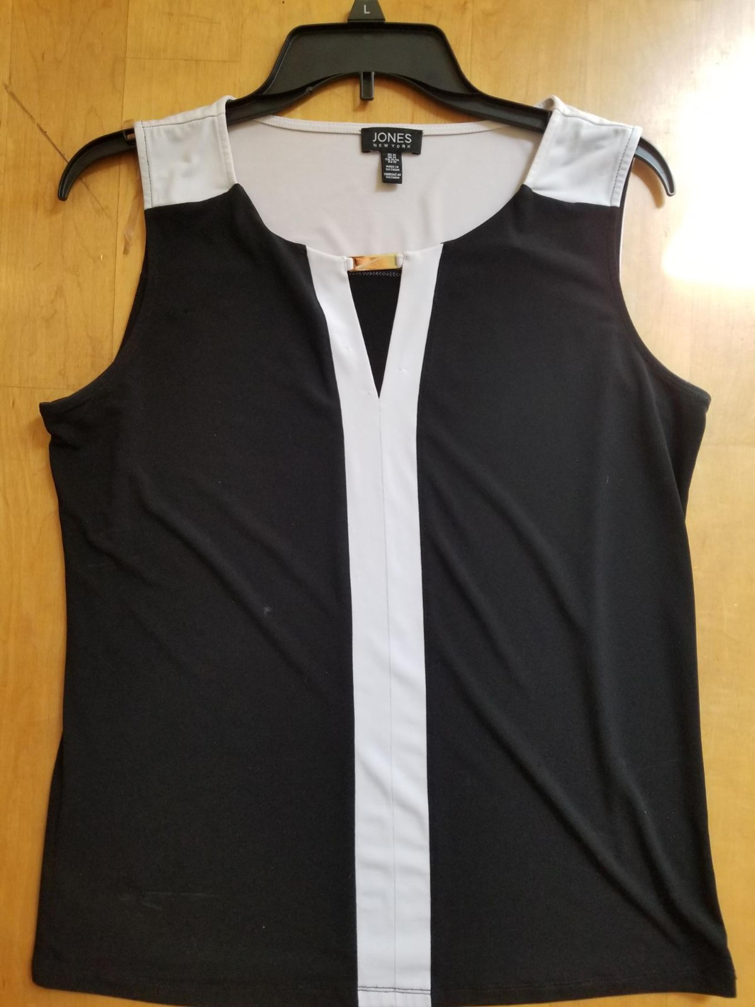 Tank Top jones New York black and white