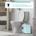 1.3 Gallon Bathroom Trash Can with a Lid, Stainless Steel