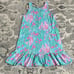Lilly Pulitzer Kristen Colorful Sleeveless Dress with Ruffle Hem