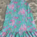 Lilly Pulitzer Kristen Colorful Sleeveless Dress with Ruffle Hem