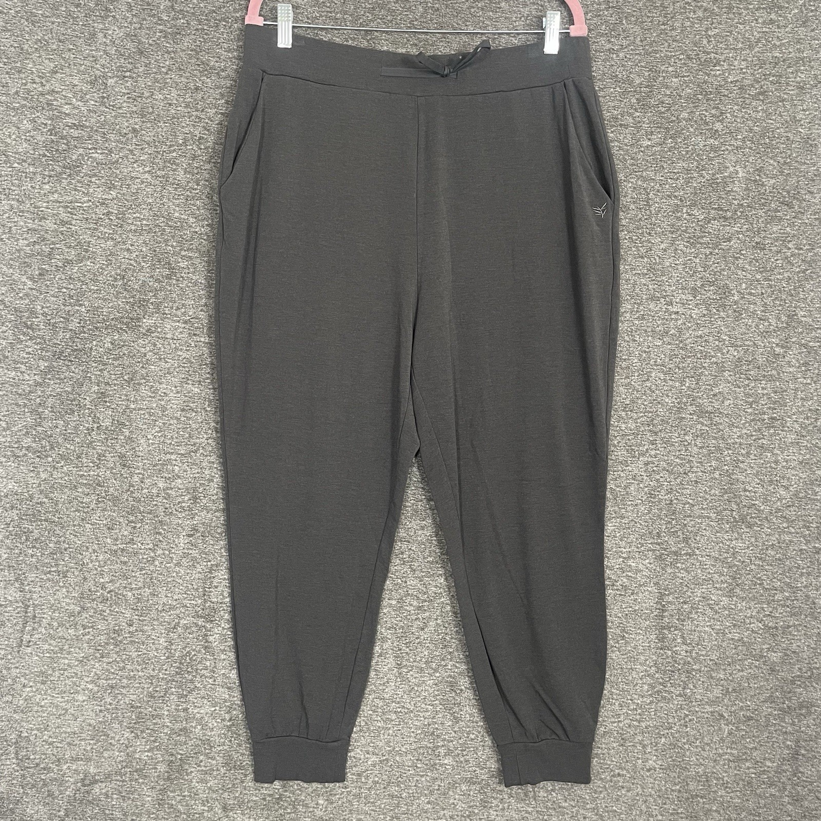 Cozy Earth Joggers Womens Size XL Gray Stretch Athleisure Bamboo Fabric