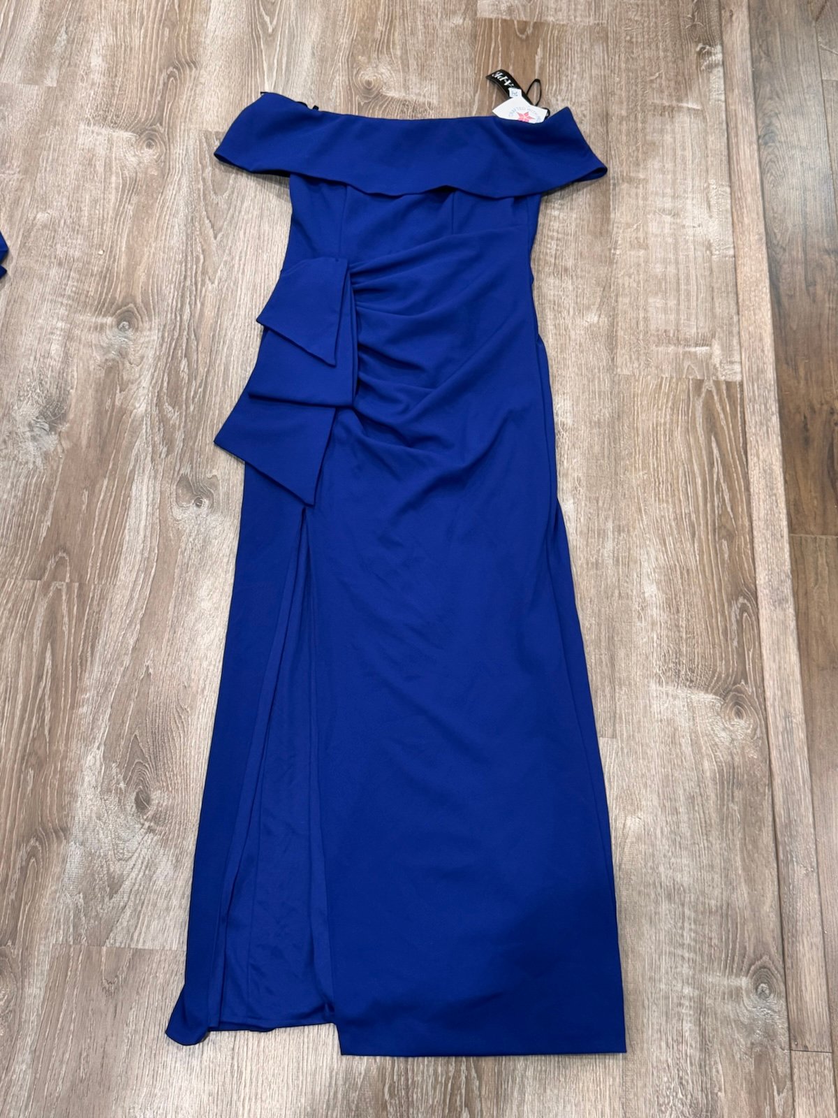 Xscape Off the Shoulder Crepe Evening Gown
