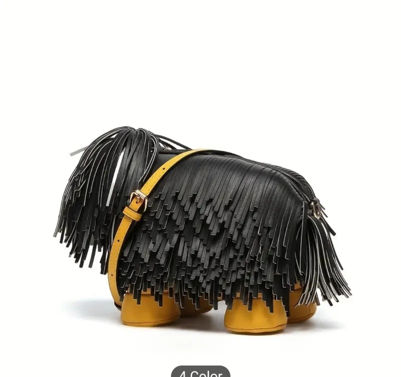Black Shaddy Dog Crossbody Purse NWT
