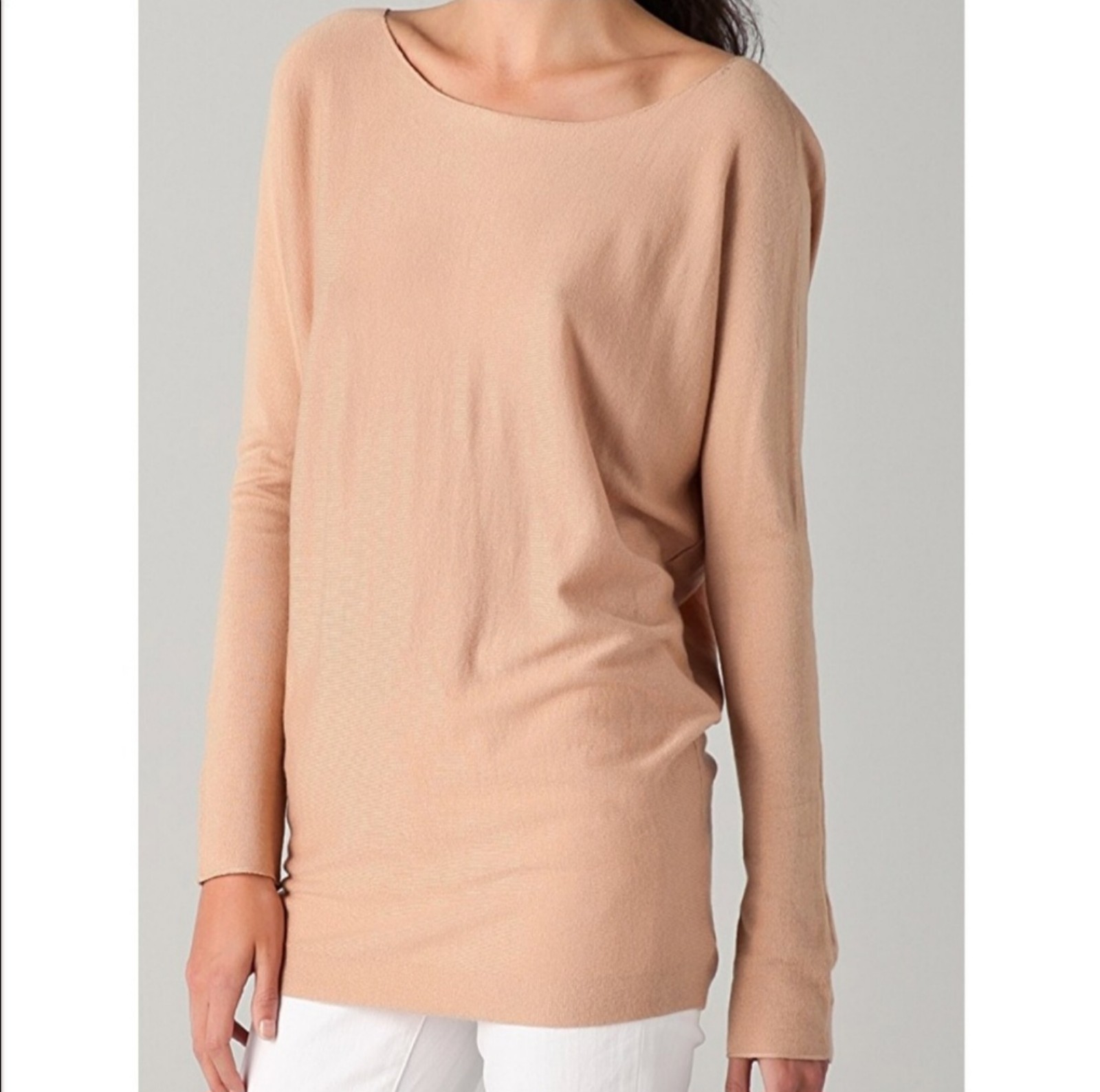 Vince Slit Back Tie Cashmere Blend Sweater