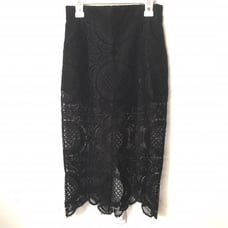 Bebe Brady Lace Black Skirt