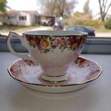royal albert old country roses tea cup and saucer