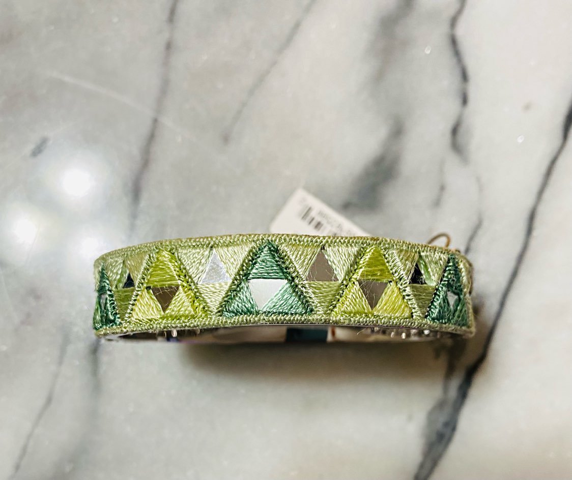 NEW! Mignonne Gavigan Sage and Emerald Megan Bracelet Retail 178