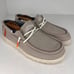 Hey Dude Mens Wally Washed Smoke Grey Lightweight Size 8 Slip On Casual Shoes
