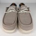 Hey Dude Mens Wally Washed Smoke Grey Lightweight Size 8 Slip On Casual Shoes