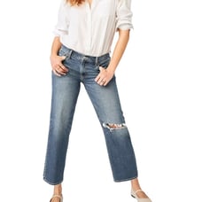 Old Navy Mid Rise Boyfriend Loose Jeans Slight Distress 2023 Size 14