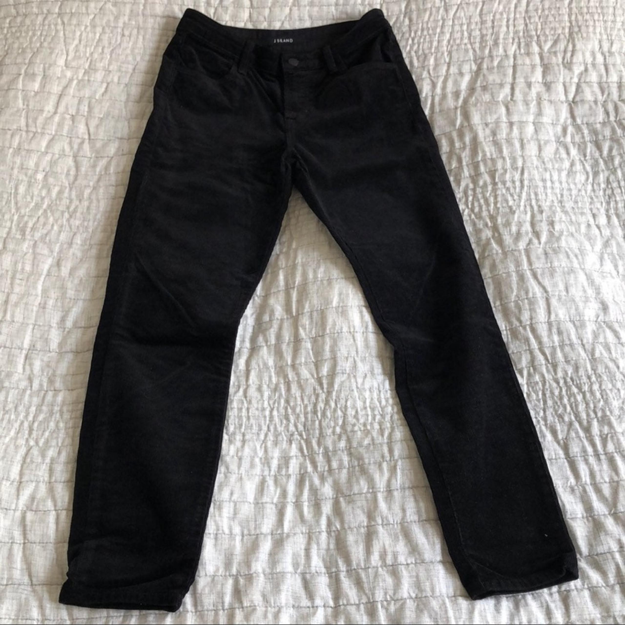 J Brand black ankle length corduroy skin