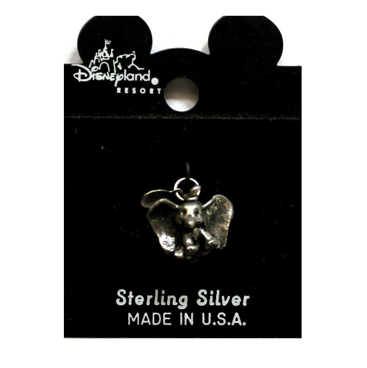Vntg 3D Disney Disneyland Resort Dumbo the Flying Elephant Sterling Silver Charm