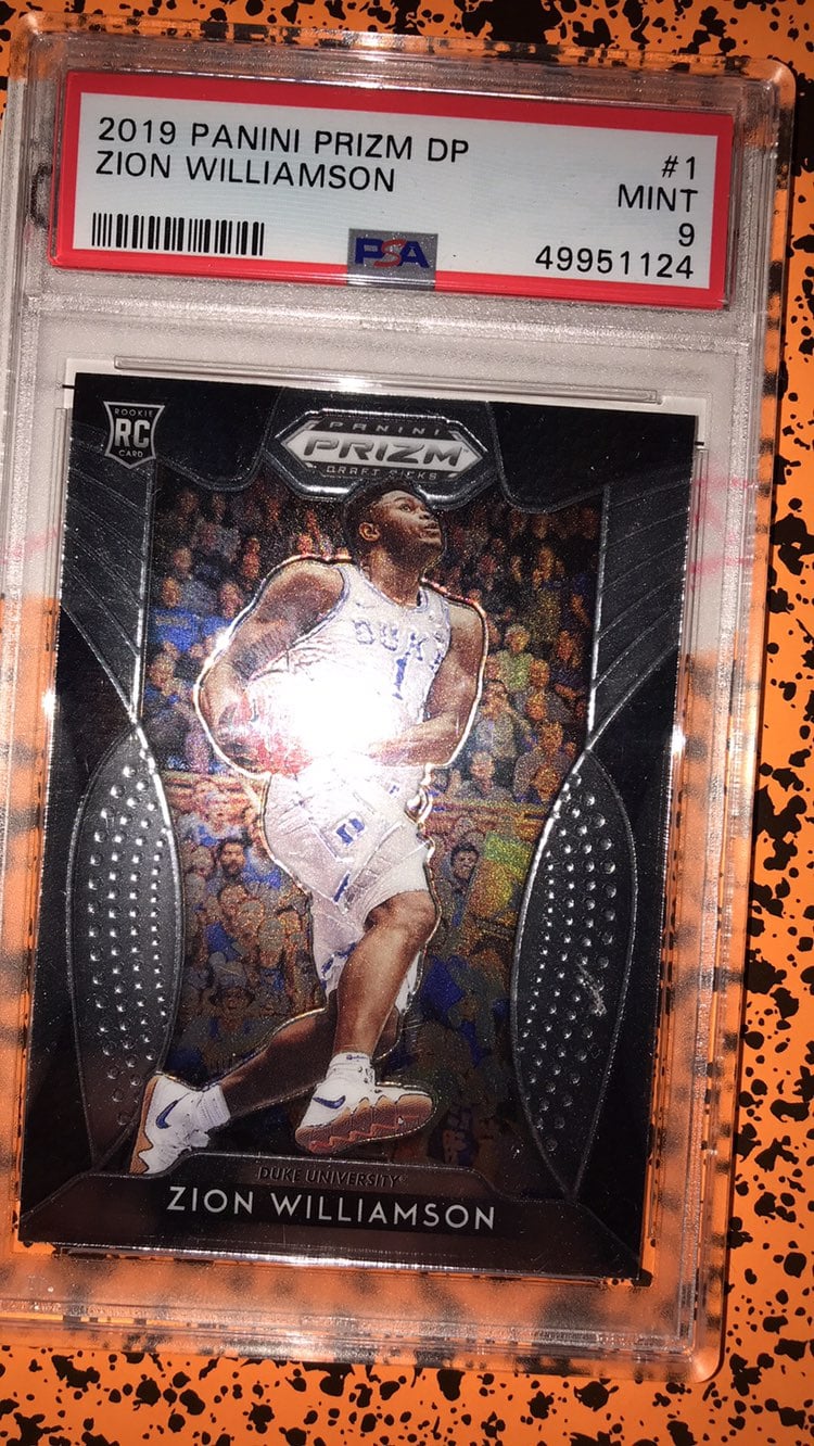 Prizmzm zion williamson psa9 mint rookie