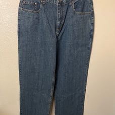 NWT Vintage Y2K Anchor Blue BAGGY Fit Denim Jeans Size 36x32