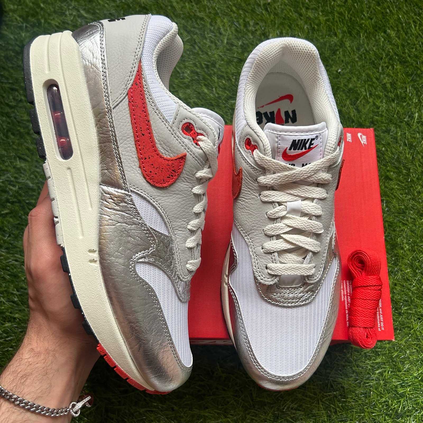 NEW Nike Air Max 1 Hot Sauce Men’s Size 10