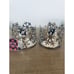Silver Snowflakes 2-pc Holiday Candle Holder Sleeve Set
