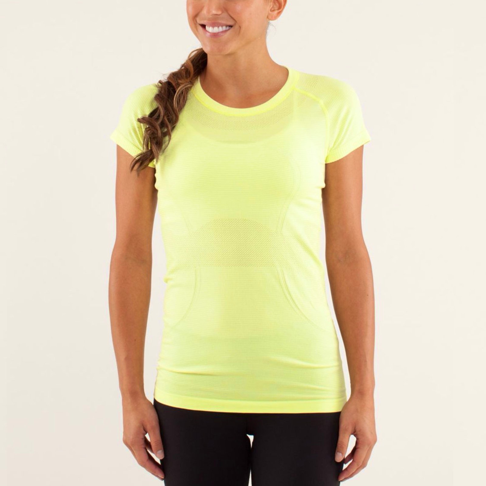 RARE Lululemon Run: Swiftly Tech Short Sleeve Sz 12 In Clarity Yellow