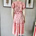 Love Shack Fancy Pink Ruffles Fleur Tiered Chiffon Maxi Dress