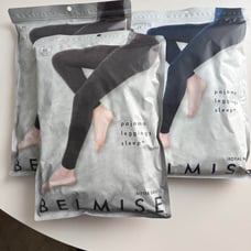 BELMISE Pajama Leggings Sleep Plus Gray Navy LL 3 pieces