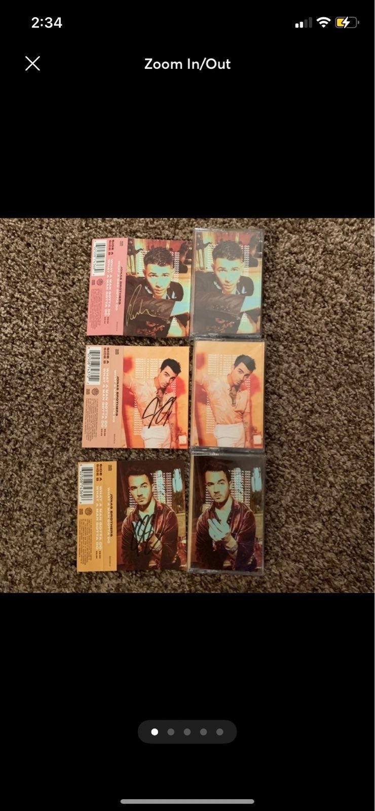 NEW Jonas Brothers signed cassette bundl