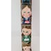Vintage Hand Painted Wood Egg Cups SET Of 4 Family Wall Rack