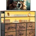 Led Dresser TV Stand for Bedroom, Entertainment Center with LED Lights